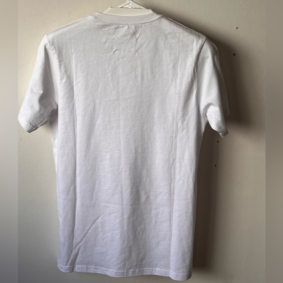 White Maison Margiela hand-embroidered MxM logo t-shirt size S small - Picture 9 of 9